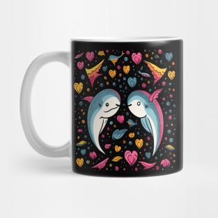 Narwhal Valentine Day Mug